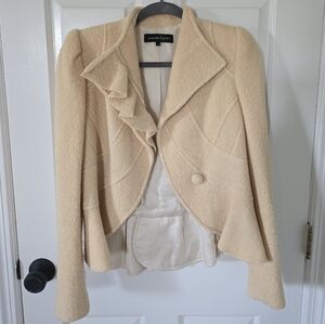 Rare Vintage Ruffled Blazer Size 8